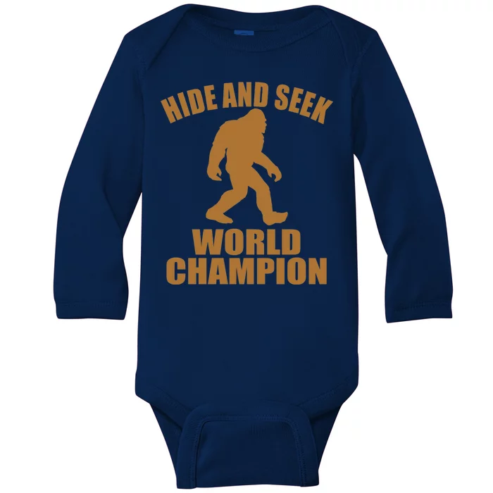 Bigfoot Hide And Seek World Champion Baby Long Sleeve Bodysuit