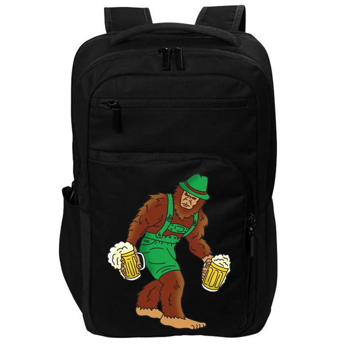 Bigfoot in Lederhosen Oktoberfest Beer Impact Tech Backpack