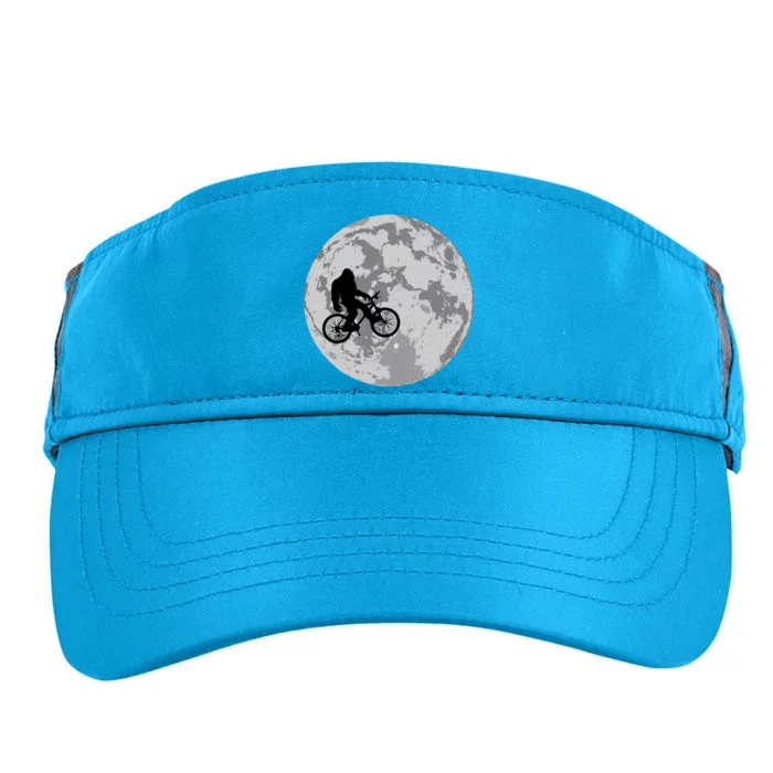 Bigfoot In The Moon Sasquatch Adult Drive Performance Visor