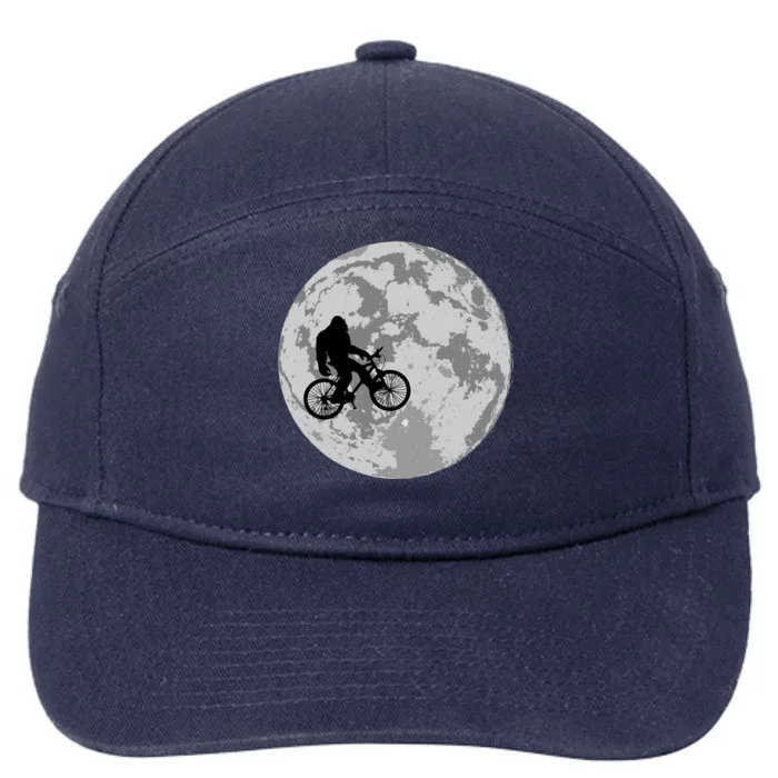 Bigfoot In The Moon Sasquatch 7-Panel Snapback Hat