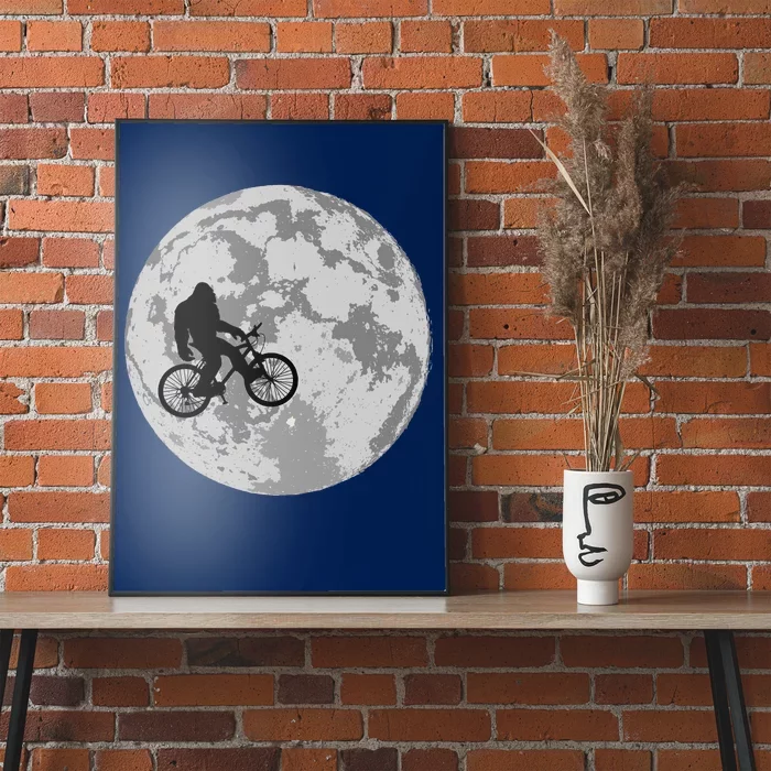 Bigfoot In The Moon Sasquatch Poster