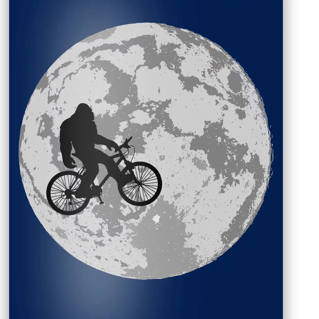 Bigfoot In The Moon Sasquatch Poster