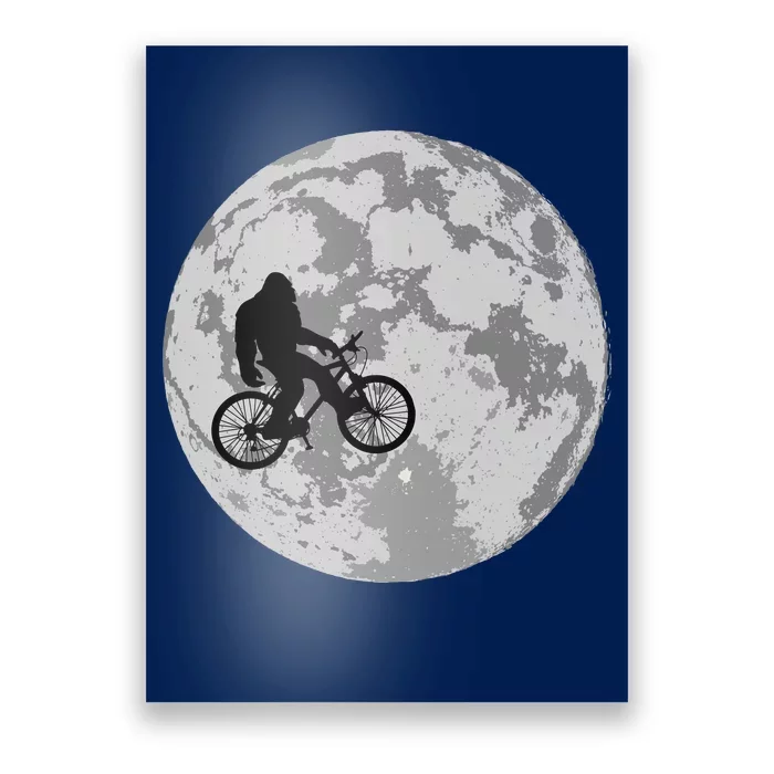 Bigfoot In The Moon Sasquatch Poster