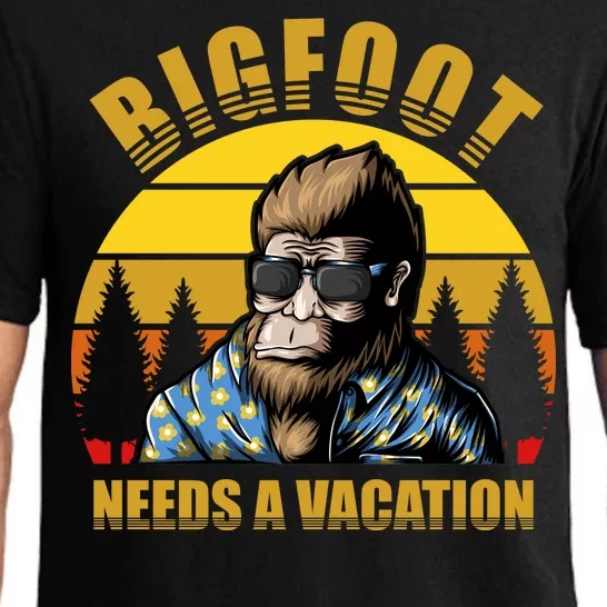 Bigfoot Needs A Vacation Pajama Set