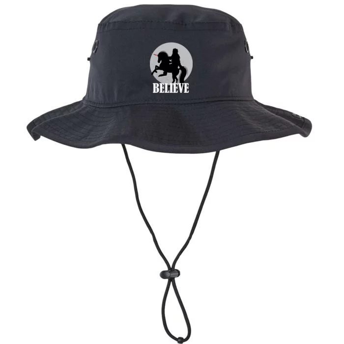 Bigfoot Riding Unicorn Believe Legacy Cool Fit Booney Bucket Hat