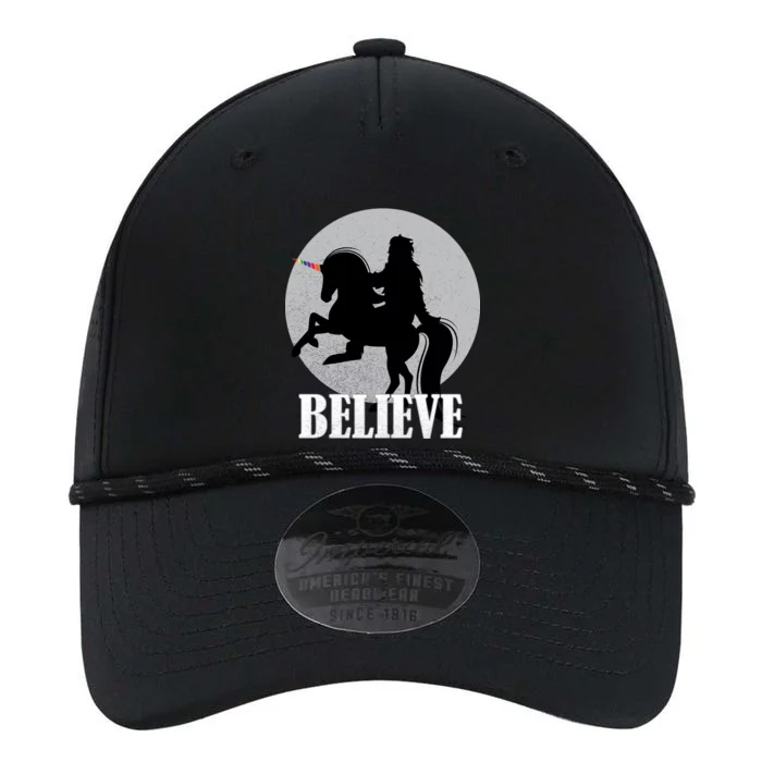 Bigfoot Riding Unicorn Believe Performance The Dyno Cap