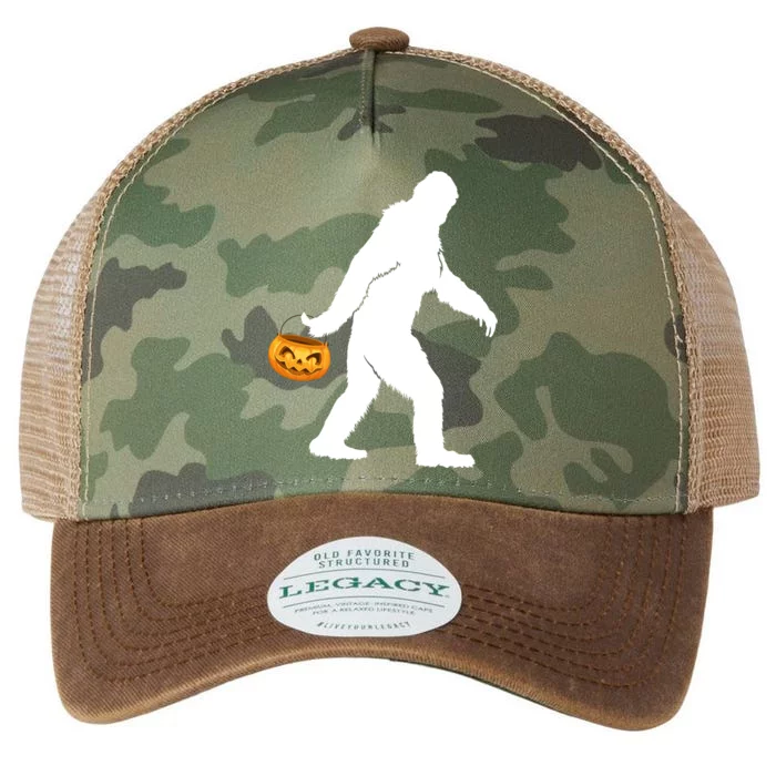 Bigfoot Sasquatch Halloween Pumpkin Legacy Tie Dye Trucker Hat