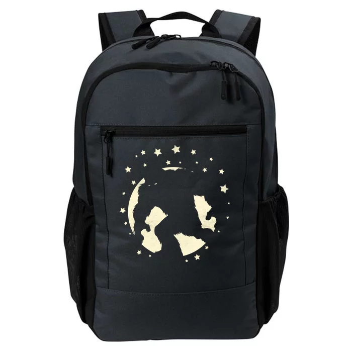 Bigfoot Silhouette Moon Stars Daily Commute Backpack