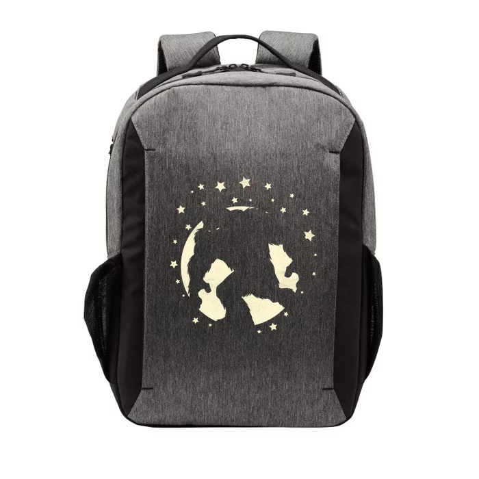 Bigfoot Silhouette Moon Stars Vector Backpack