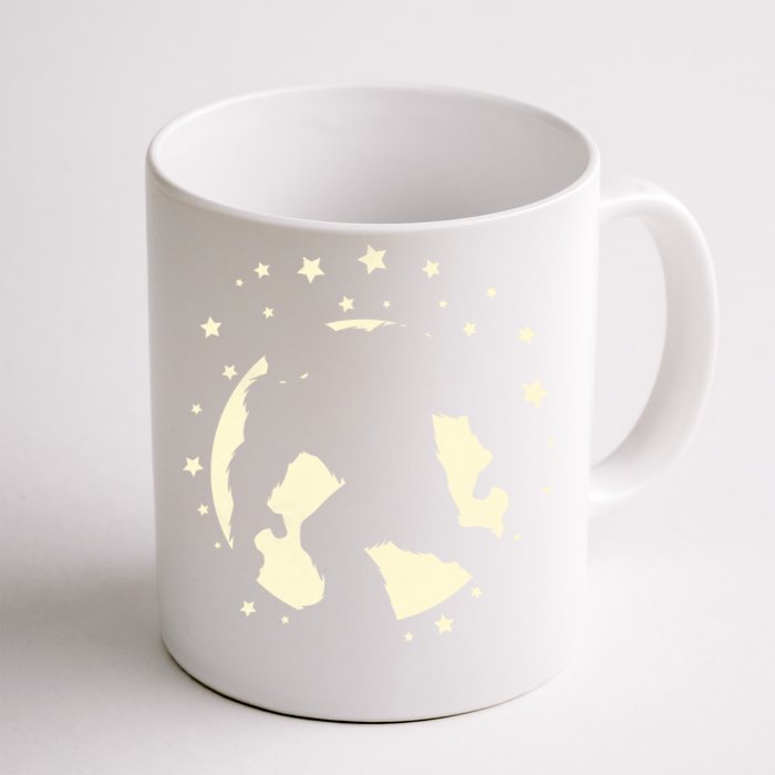 Bigfoot Silhouette Moon Stars Front & Back Coffee Mug