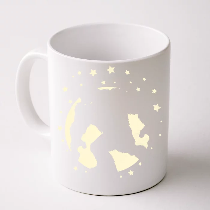 Bigfoot Silhouette Moon Stars Front & Back Coffee Mug