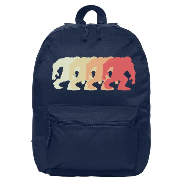 Bigfoot Silhouette Retro Sasquatch 16 in Basic Backpack