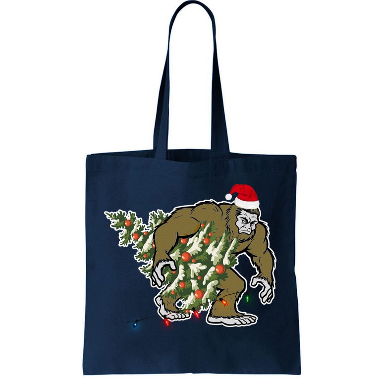 Bigfoot Stole Christmas Tote Bag