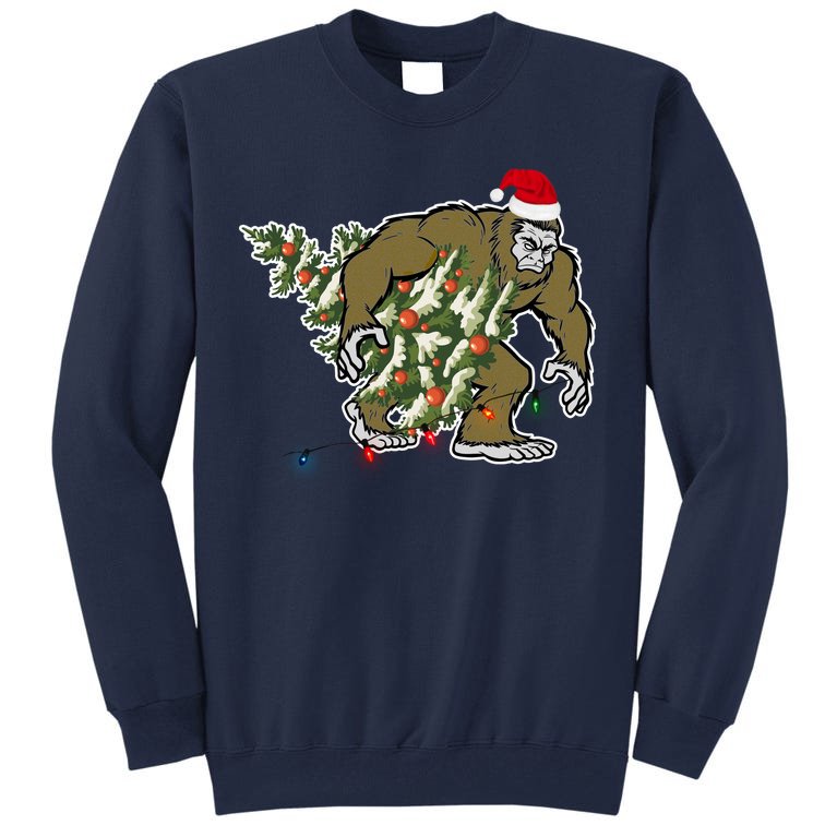 Bigfoot Stole Christmas Tall Sweatshirt