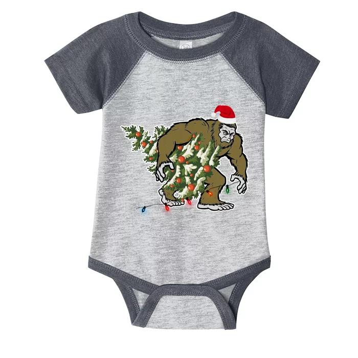 Bigfoot Stole Christmas Infant Baby Jersey Bodysuit