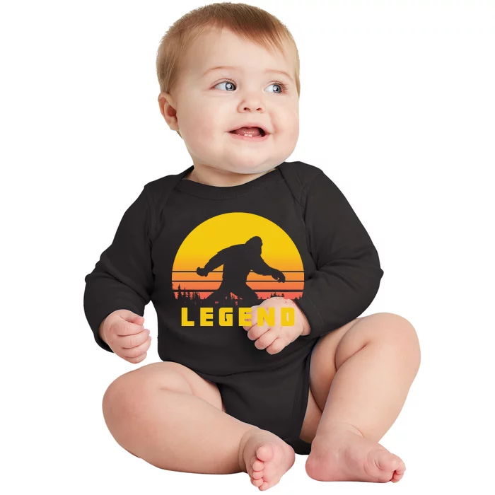 Bigfoot The Legend Baby Long Sleeve Bodysuit