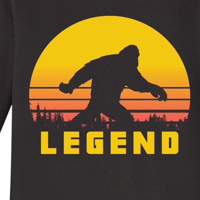 Bigfoot The Legend Baby Long Sleeve Bodysuit