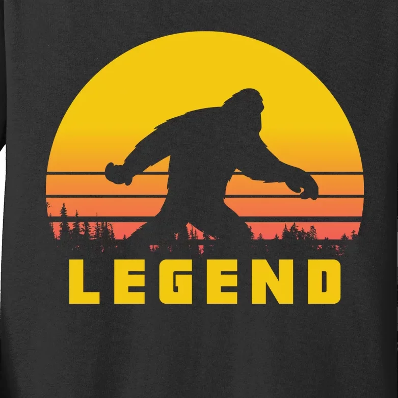 Bigfoot The Legend Kids Long Sleeve Shirt