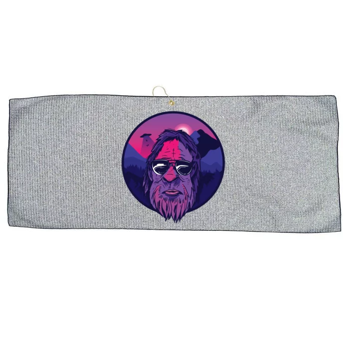 Bigfoot UFO Mountain Large Microfiber Waffle Golf Towel