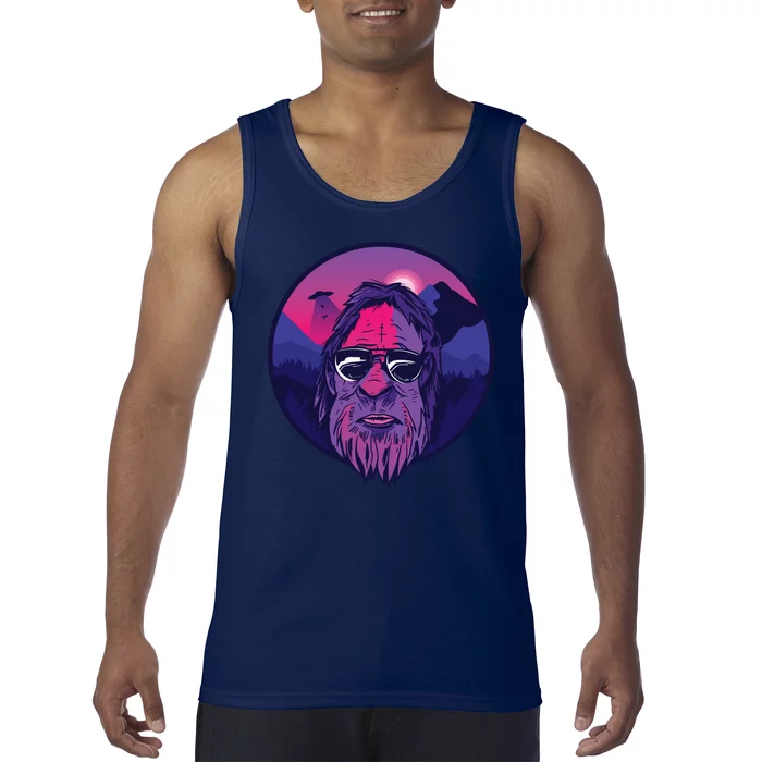 Bigfoot UFO Mountain Tank Top