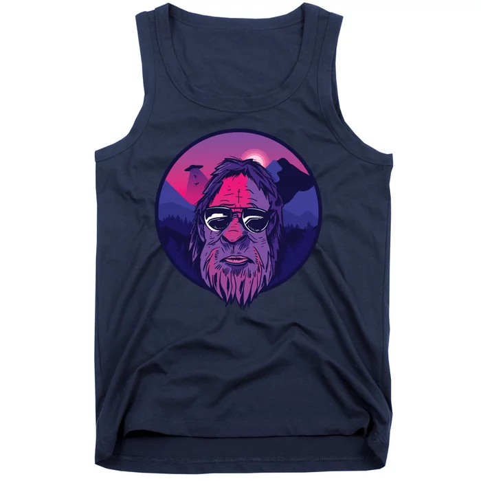 Bigfoot UFO Mountain Tank Top