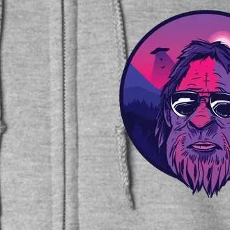 Bigfoot UFO Mountain Full Zip Hoodie