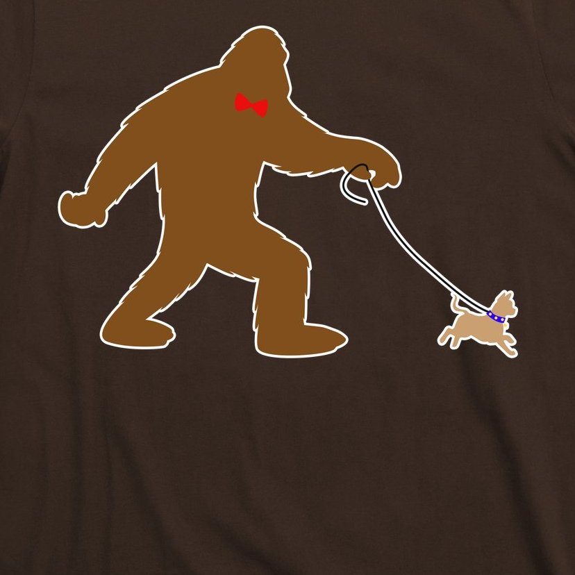 Bigfoot Walking Chihuahua Dog T-Shirt | TeeShirtPalace