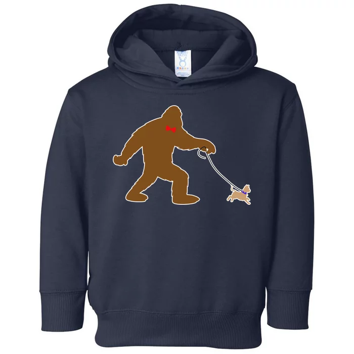 Bigfoot Walking Chihuahua Dog Toddler Hoodie