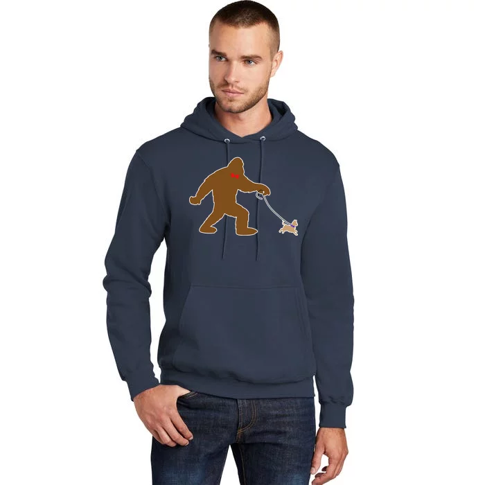 Bigfoot Walking Chihuahua Dog Tall Hoodie