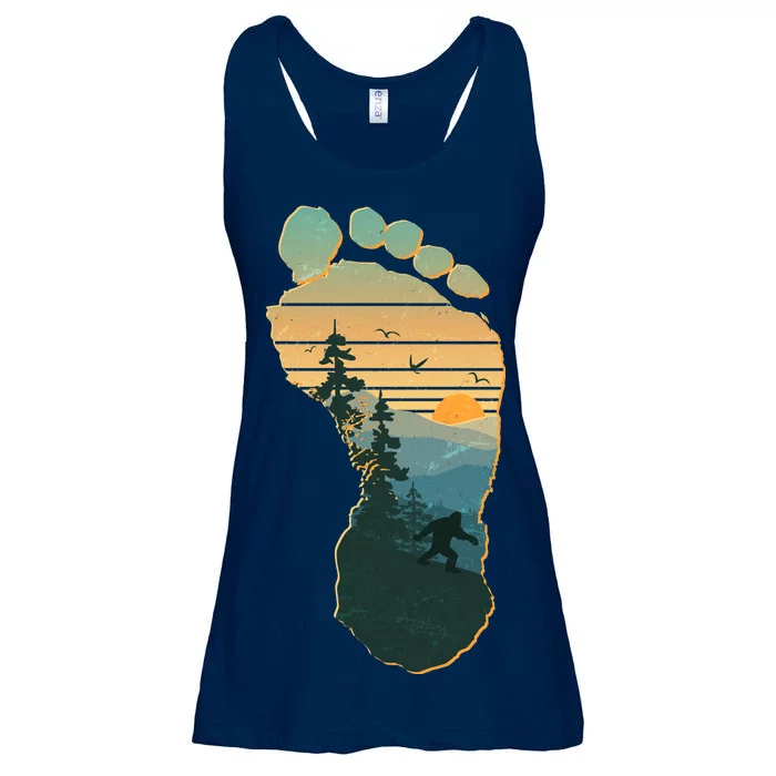 Bigfoot Wilderness Footprint Ladies Essential Flowy Tank