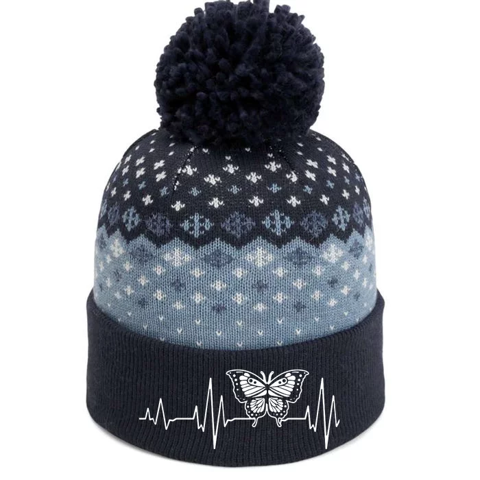 Butterfly Insect Heartbeat Butterflies The Baniff Cuffed Pom Beanie