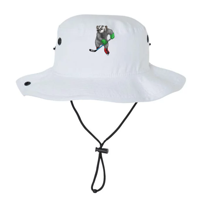 Badger Ice Hockey Ice Hockey Stick Sports Funny Gift Legacy Cool Fit Booney Bucket Hat