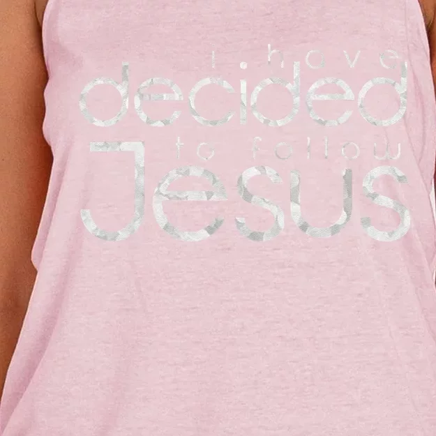 Baptism I Have Decided To Follow Jesus Women's Knotted Racerback Tank