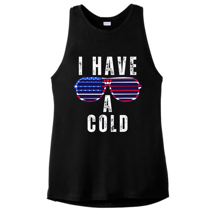 Biden I Have Cold 2024 Election Presidential Debate Ladies Tri-Blend Wicking Tank