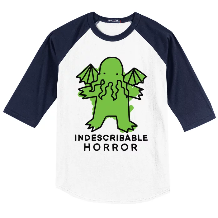 Beetlemoses Indescribable Horror Baseball Sleeve Shirt