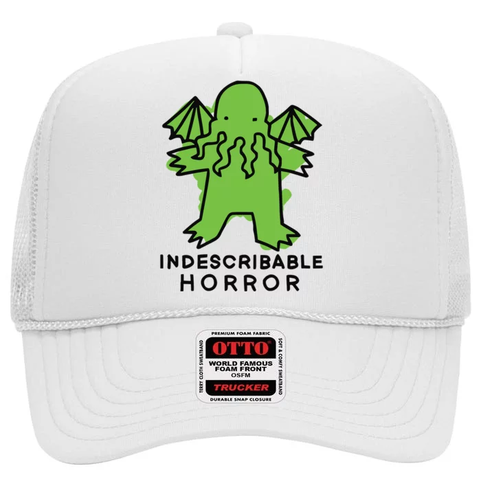 Beetlemoses Indescribable Horror High Crown Mesh Trucker Hat