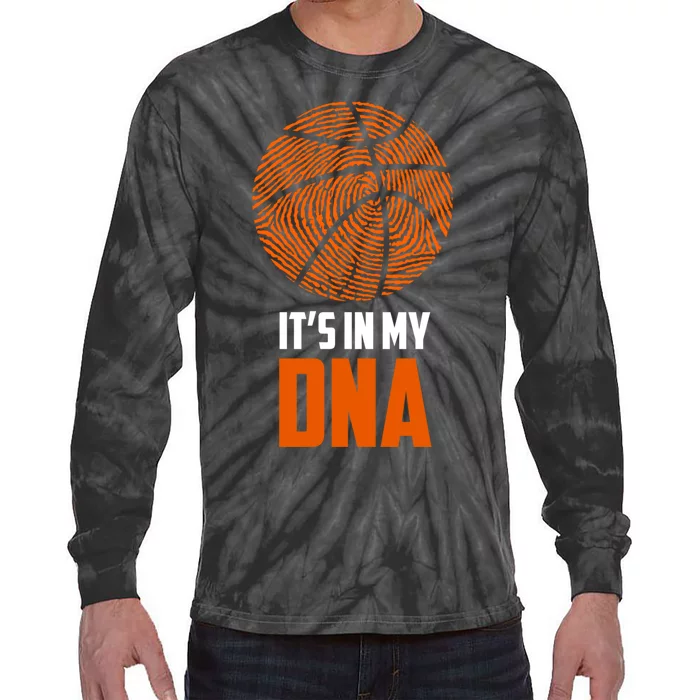 Basketball It's In My DNA - Sports Tee Tie-Dye Long Sleeve Shirt