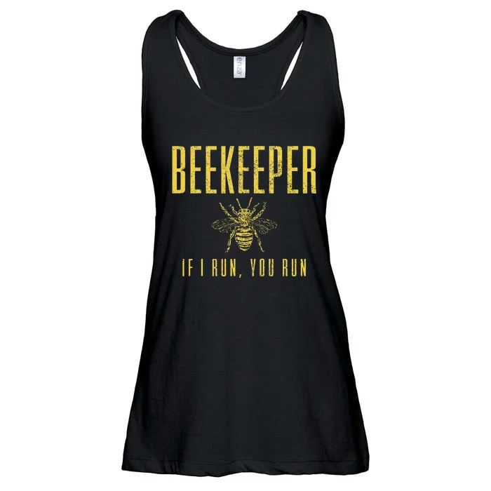 Beekeeper If I Run You Run Funny Beekeeping Beekeeper Gift Ladies Essential Flowy Tank