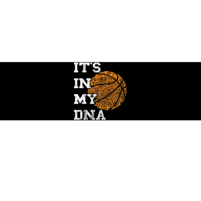 Basketball It's in my DNA for basketball players Bumper Sticker