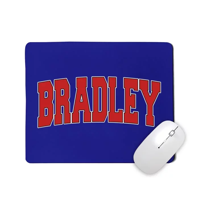 Bradley Il Illinois Varsity Style Usa Vintage Sports Cute Gift Mousepad