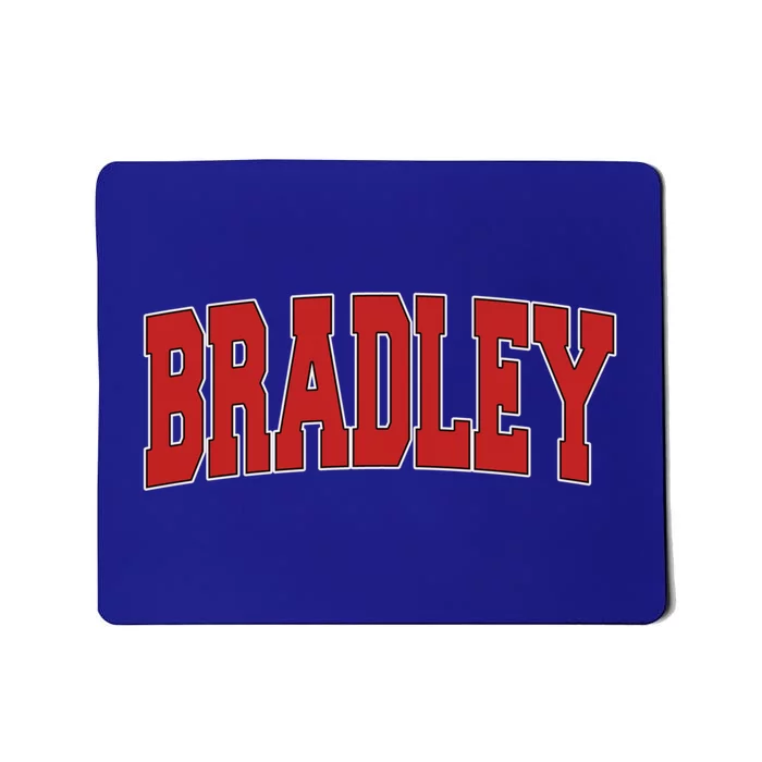 Bradley Il Illinois Varsity Style Usa Vintage Sports Cute Gift Mousepad