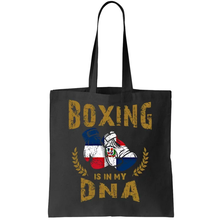 Boxing Is In My Dna Dominican Republic Flag Boxing Gloves Gift Tote Bag