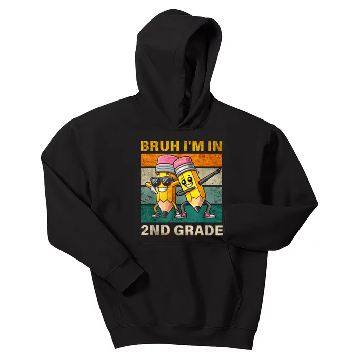 Bruh Im In 2nd Grade Funny Back To School Gift Kids Hoodie