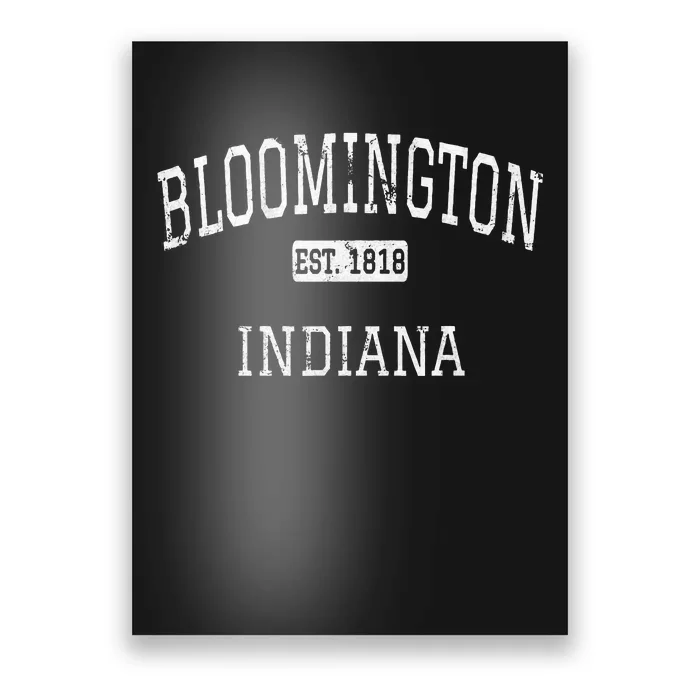 Bloomington Indiana In Vintage Poster