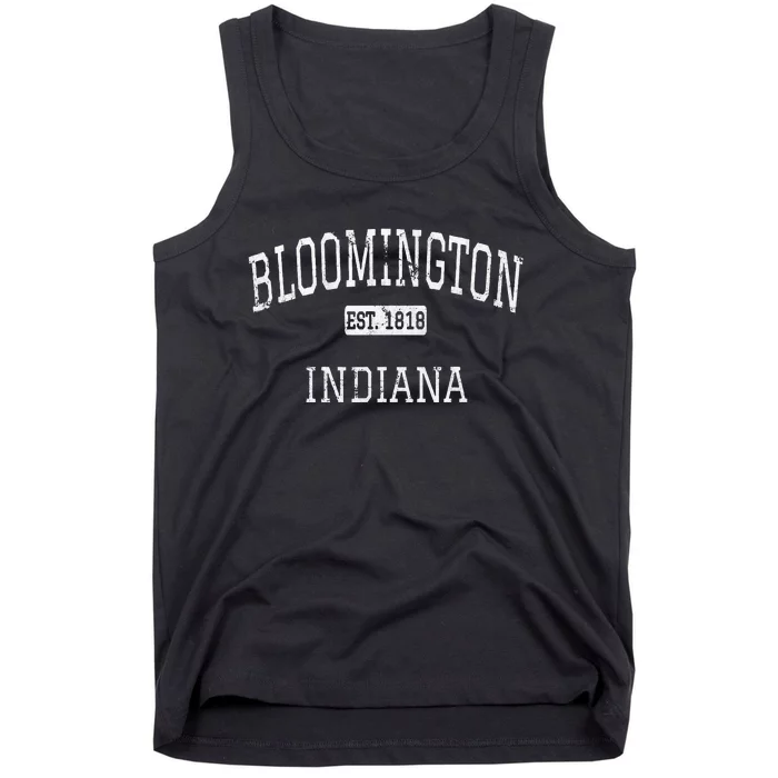 Bloomington Indiana In Vintage Tank Top