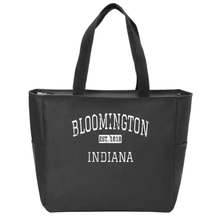 Bloomington Indiana In Vintage Zip Tote Bag