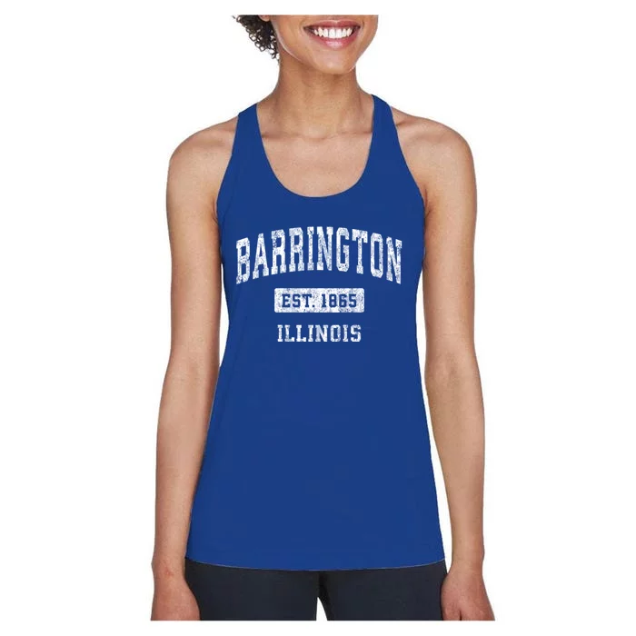 Barrington Illinois Il Vintage Sports Women's Racerback Tank