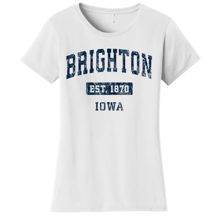 Brighton Iowa Ia Vintage Sports Established Women's T-Shirt