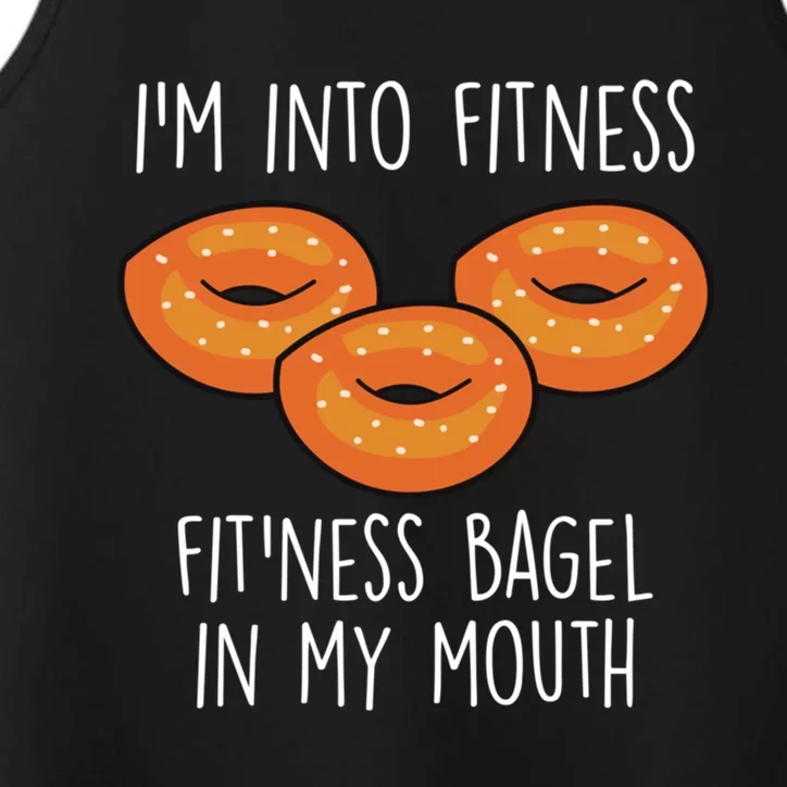 Bagels I´m Into Fitness Funny Bagel Lover Baking Gift Performance Tank