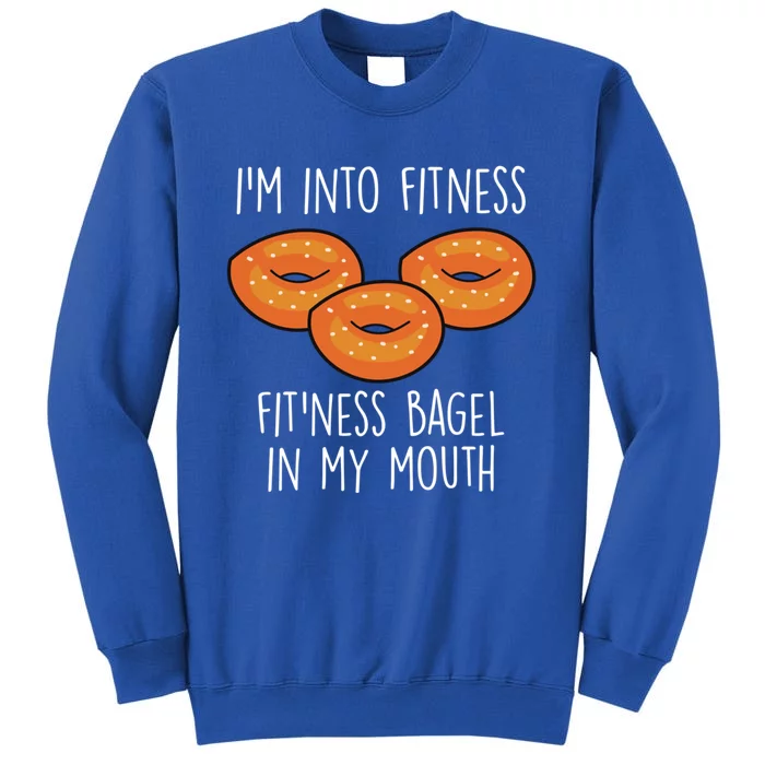 Bagels I´m Into Fitness Funny Bagel Lover Baking Gift Sweatshirt